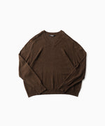 画像をギャラリービューアに読み込む, CODA コーダ BROWN SHRUNKEN V-NECK PULLOVERのBROWN 公式通販サイトsession福岡セレクトショップ
