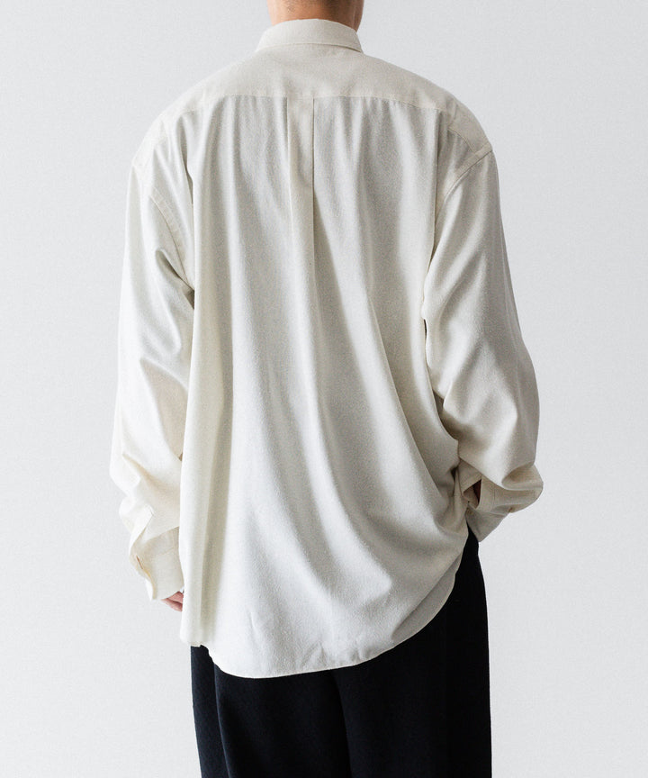 INTÉRIM インテリムSILK NOIL L/S REGULAR COLLAR SHIRTのNATURAL 公式通販サイトsession福岡セレクトショップ