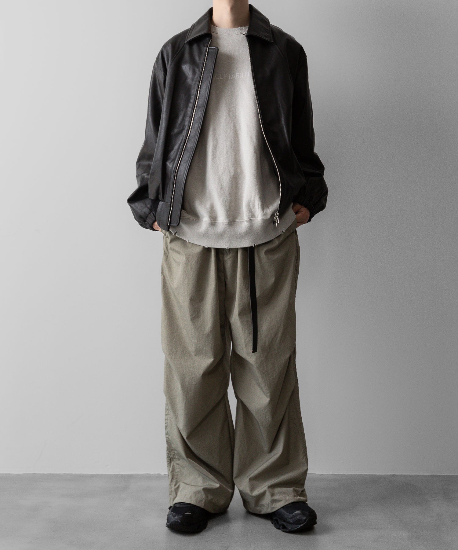 ssstein(シュタイン)の24AWコレクション NYLON TWILL CARGO EASY TROUSERS - BEIGE 公式通販サイトsession福岡セレクトショップ