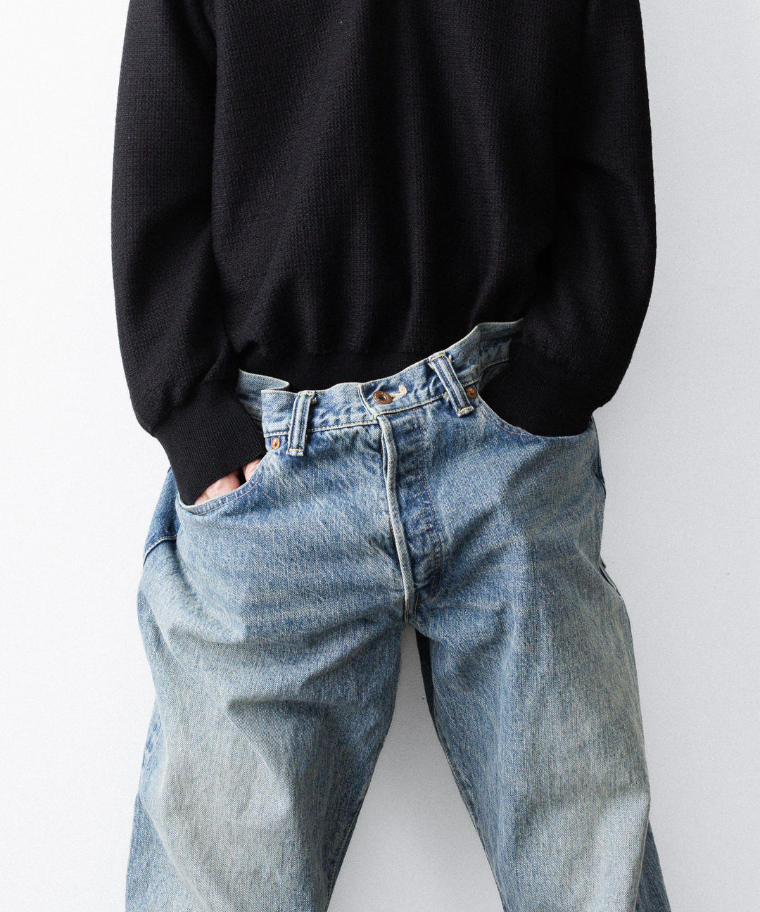 INTÉRIM - インテリムのSHABBY HEAVY KIBATA SHUTTLE HYPER BIG WWII 1943 DENIM JEANSのS.NAVY公式通販サイトsession福岡セレクトショップ