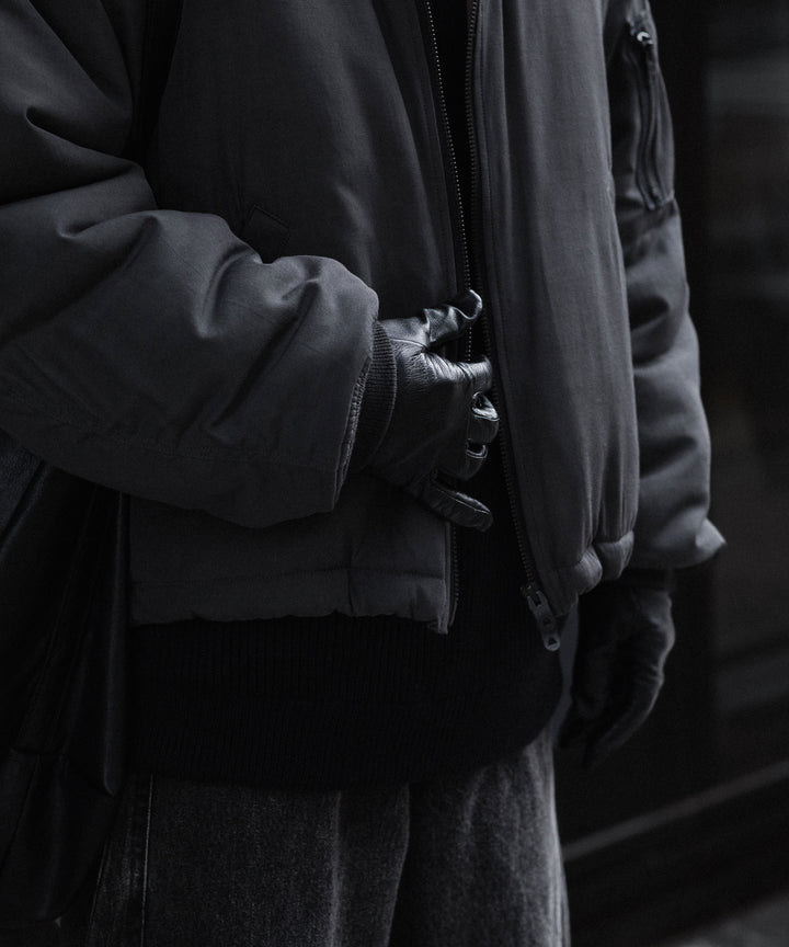 ANTHEM A アンセムエー PIGMENT AND DYE PUFFER MILITARY BLOUSONのDUSTY BLACK 公式通販サイトsession福岡セレクトショップ
