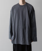 画像をギャラリービューアに読み込む,  i&#39;m here(アイムヒアー)のWASHABLE LEATHER SLEEVE : L/S T-SHIRT - GRAYの公式通販サイトsession福岡セレクトショップ
