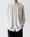 【INTÉRIM】SILK NOIL L/S REGULAR COLLAR SHIRT - NATURAL