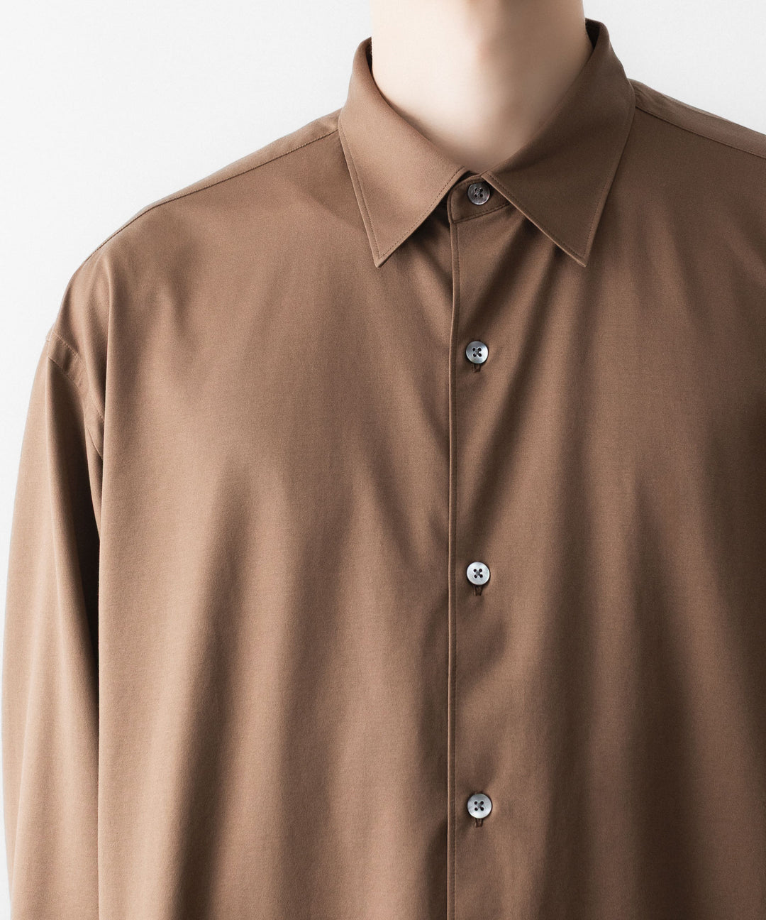 KANEMASA PHIL. カネマサフィルの46G MODEST SHIRTのLIGHT BROWN 公式通販サイトsession福岡セレクトショップ
