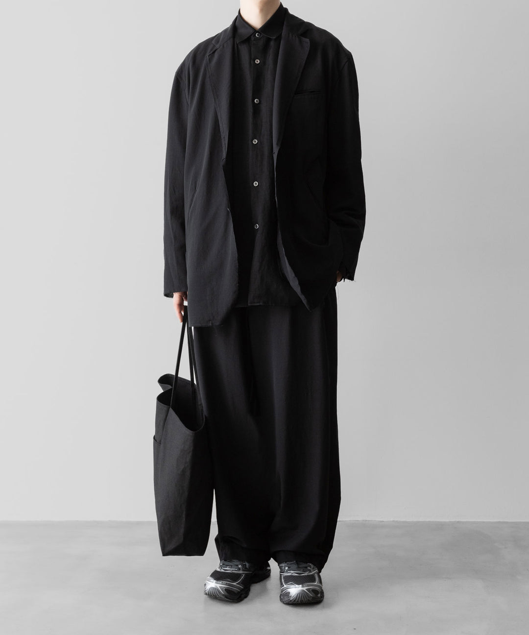 ANTHEM A アンセムエー WOOL RAYON TROPICAL NO-BRAINER PANTSのBLACK 公式通販サイトsession福岡セレクトショップ