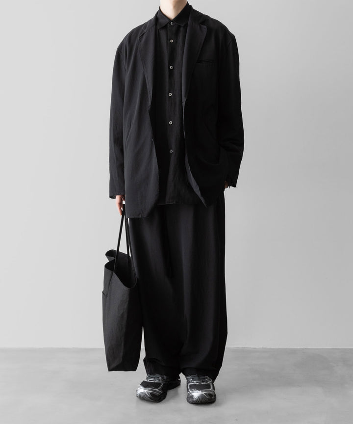ANTHEM A アンセムエー WOOL RAYON TROPICAL NO-BRAINER PANTSのBLACK 公式通販サイトsession福岡セレクトショップ