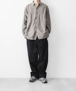 画像をギャラリービューアに読み込む, INTÉRIM インテリムのFABRIC WASHER CHINO  BELTED FRENCH ARMY MIL BAGGY TROUSERのBLACK 公式通販サイトsession福岡セレクトショップ
