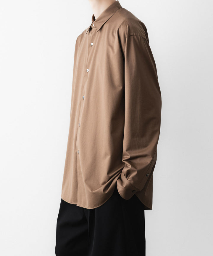 KANEMASA PHIL. カネマサフィルの46G MODEST SHIRTのLIGHT BROWN 公式通販サイトsession福岡セレクトショップ