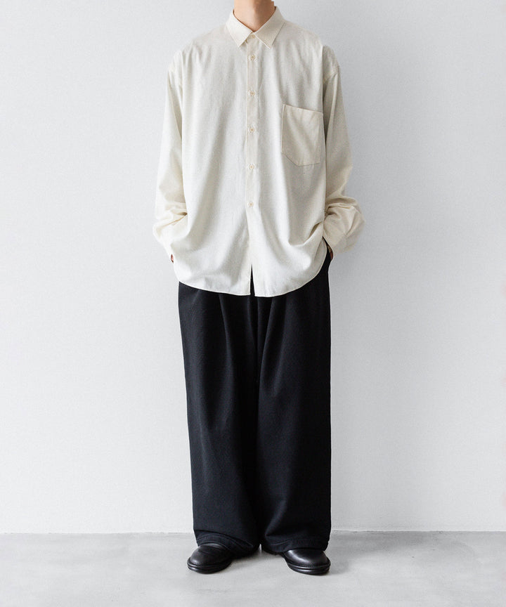 INTÉRIM インテリムSILK NOIL L/S REGULAR COLLAR SHIRTのNATURAL 公式通販サイトsession福岡セレクトショップ