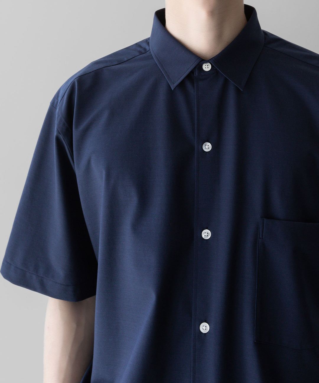 【KANEMASA PHIL.】カネマサフィルの46G ATOMOSPHERE STRIPE SS SHIRT - NAVY 公式通販サイトsession福岡セレクトショップ