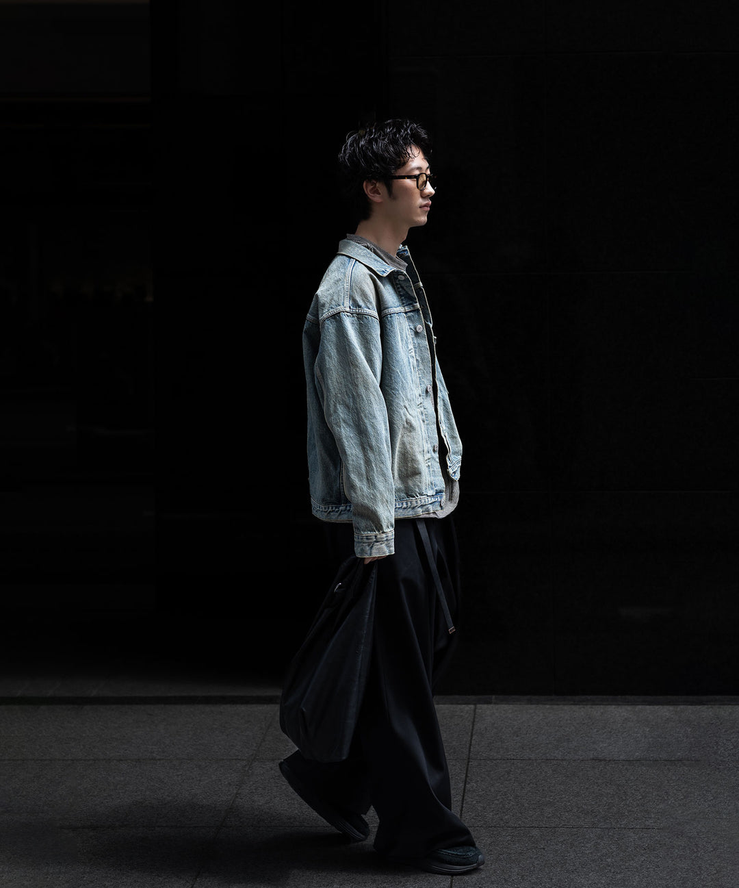 インテリムのHYPER BIG VINTAGE WASHED "1ST KIBATA SHUTTLE DENIM JACKETのSHABBY