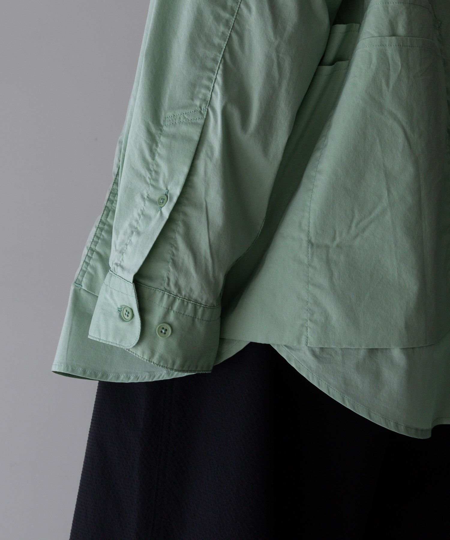 【NEITHERS】ネイダースのSleepwalker Apron L/S Shirt - LIGHT GREEN公式通販サイトsession福岡セレクトショップ