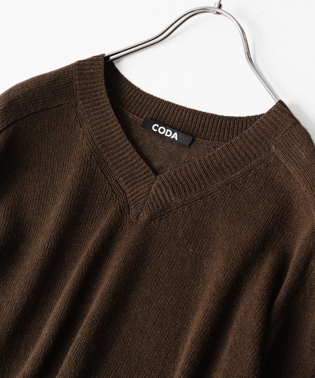 CODA コーダ BROWN SHRUNKEN V-NECK PULLOVERのBROWN 公式通販サイトsession福岡セレクトショップ