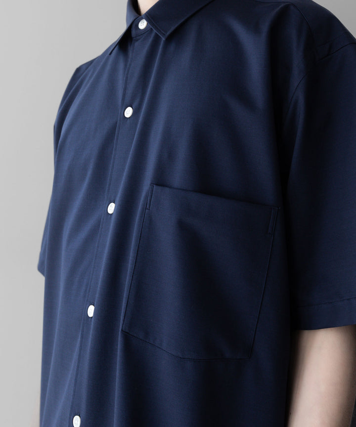 【KANEMASA PHIL.】カネマサフィルの46G ATOMOSPHERE STRIPE SS SHIRT - NAVY 公式通販サイトsession福岡セレクトショップ
