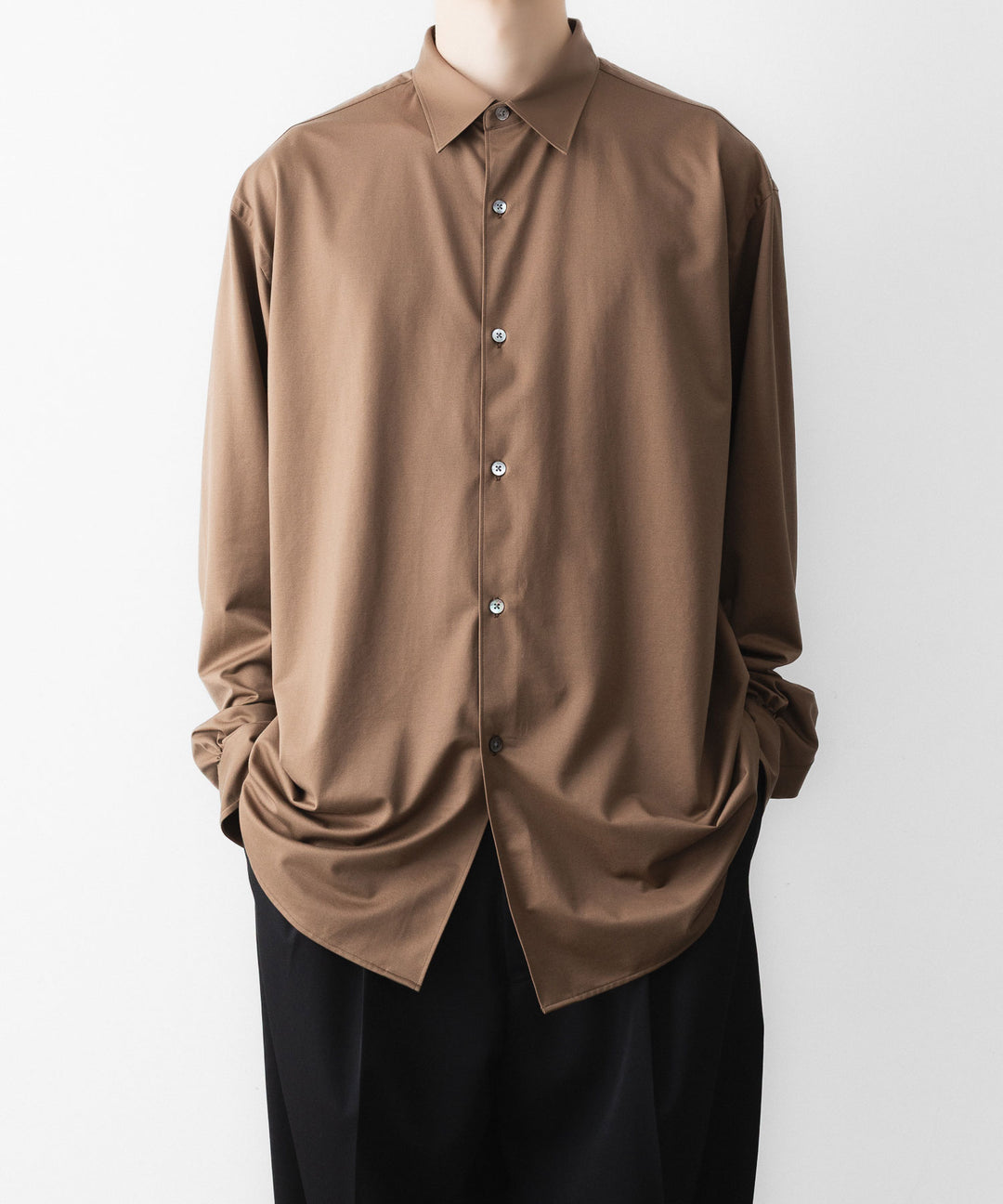 KANEMASA PHIL. カネマサフィルの46G MODEST SHIRTのLIGHT BROWN 公式通販サイトsession福岡セレクトショップ