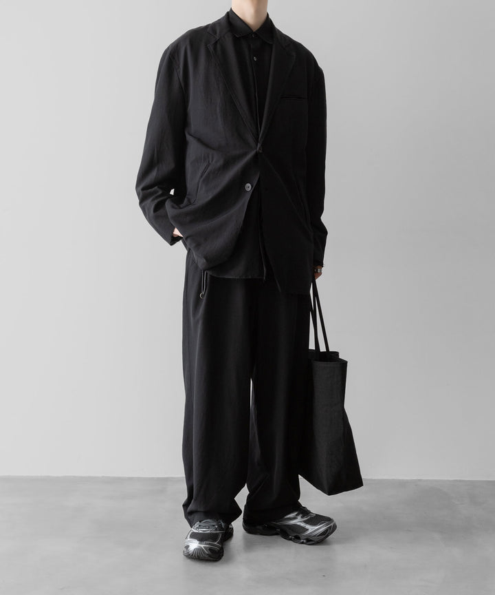 ANTHEM A アンセムエー WOOL RAYON TROPICAL NO-BRAINER PANTSのBLACK 公式通販サイトsession福岡セレクトショップ