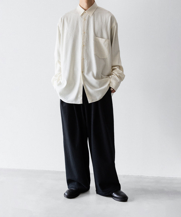 INTÉRIM インテリムSILK NOIL L/S REGULAR COLLAR SHIRTのNATURAL 公式通販サイトsession福岡セレクトショップ
