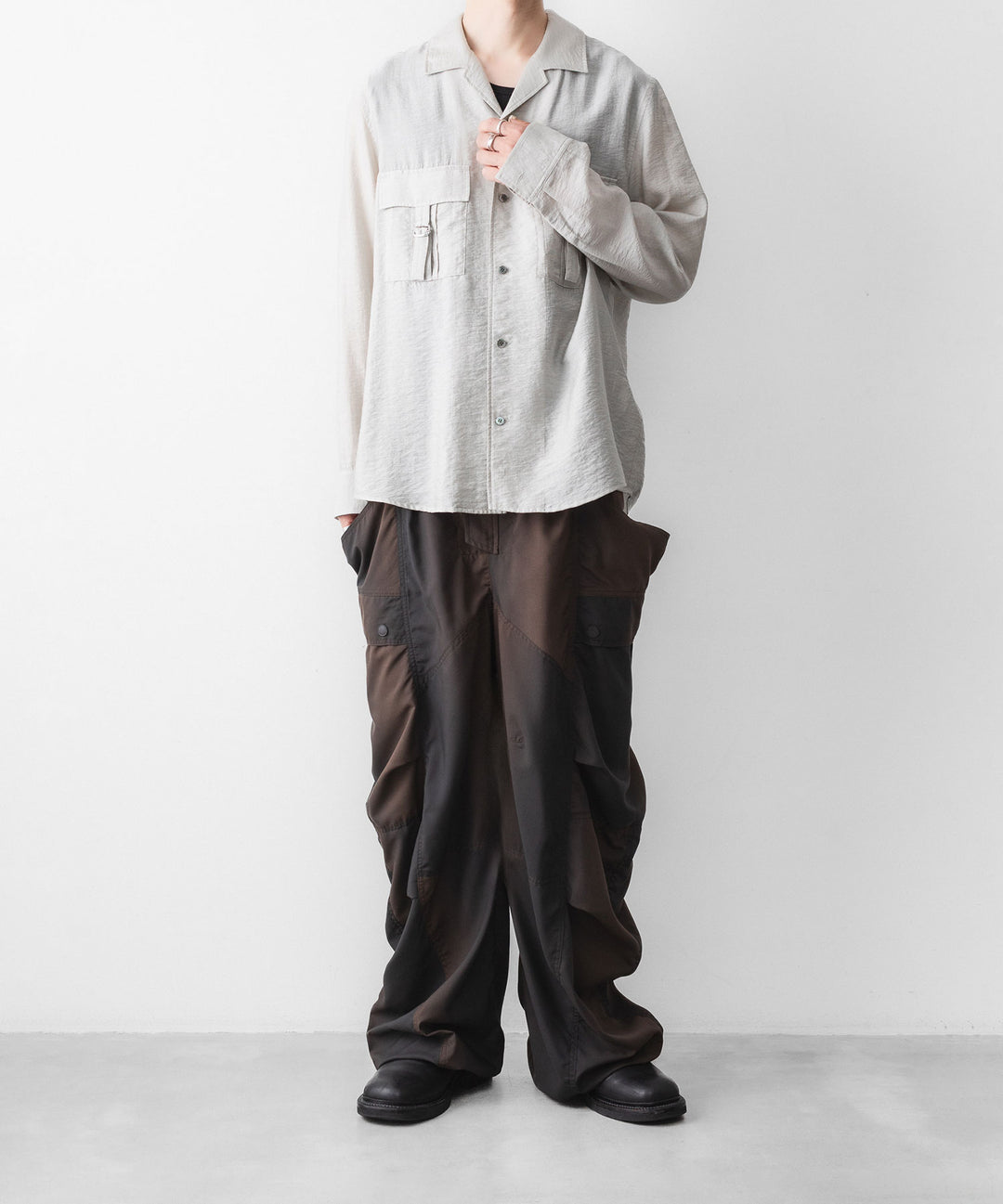 SUBLATIONS-サブレーションズのKIVULI PRINT BANANA CUTTING PANTSのDARK BROWN公式通販サイトsession福岡セレクトショップ