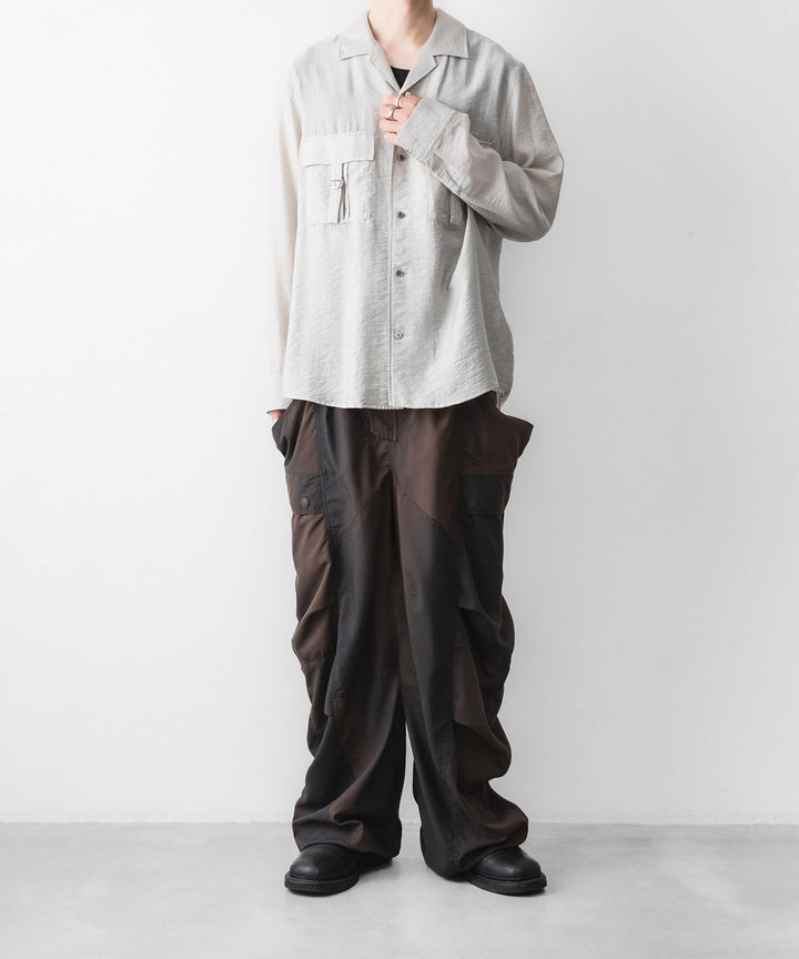 SUBLATIONS-サブレーションズのKIVULI PRINT BANANA CUTTING PANTSのDARK BROWN公式通販サイトsession福岡セレクトショップ