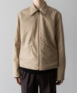 【INTÉRIM】BROWN SHEEPSKIN REVERSIBLE LEATHER JACKET - GOLD ZIP