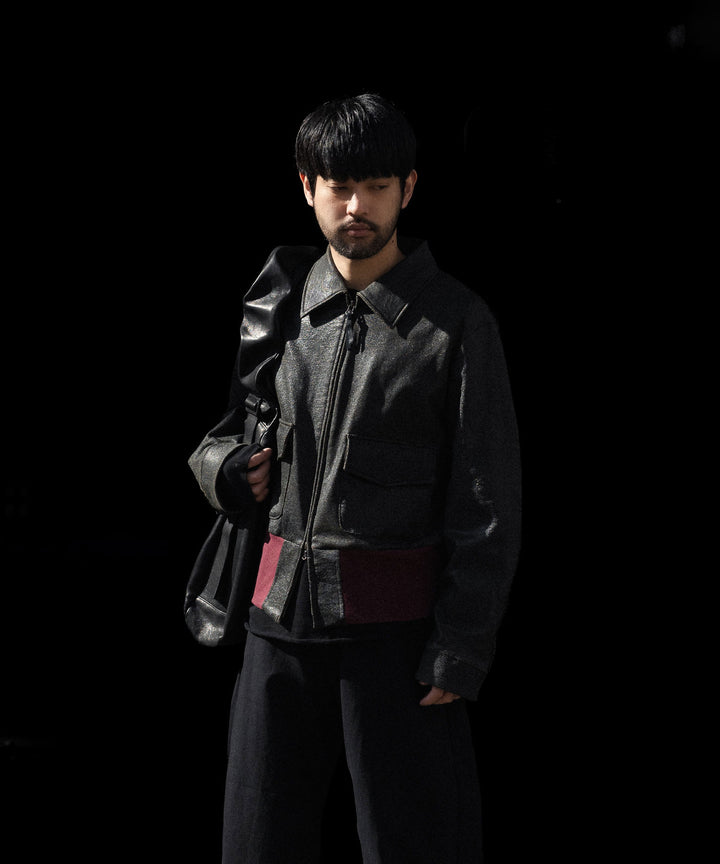 ANTHEM A アンセムエーのCRACK TERRY BLOUSONのBROWN 公式通販サイトsession福岡セレクトショップ