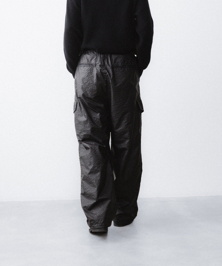 【paratrait】FROG SKIN PANTS - BLACK