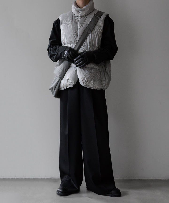 【stein】シュタイン 23AW DOWN PADDED VEST - OFF GREY sessionセッション福岡セレクトショップ 公式通販サイト