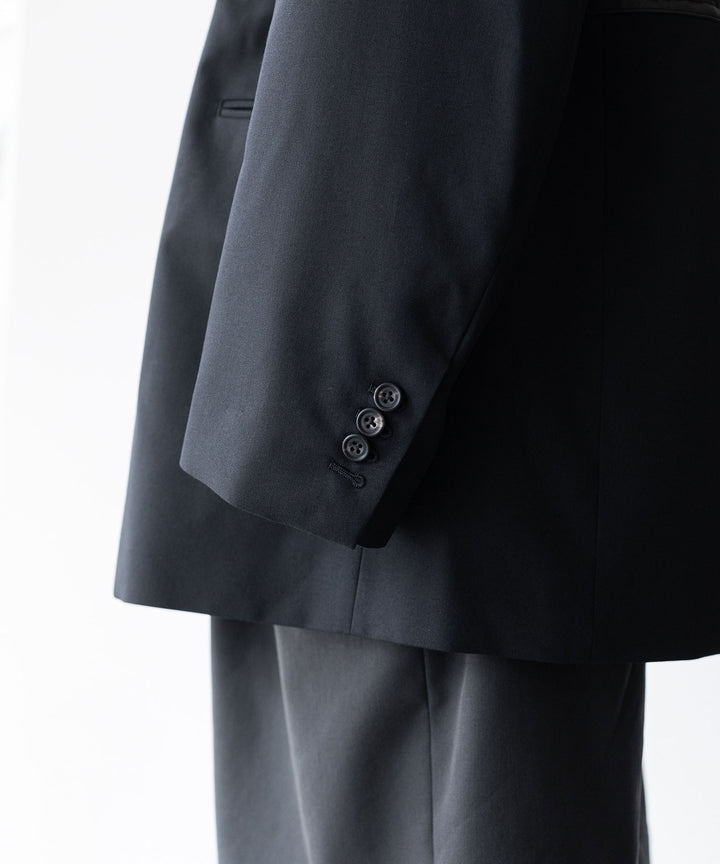 stein(シュタイン)の23AWコレクションOVERSIZED LEATHER CORSETED JACKETのBLACK