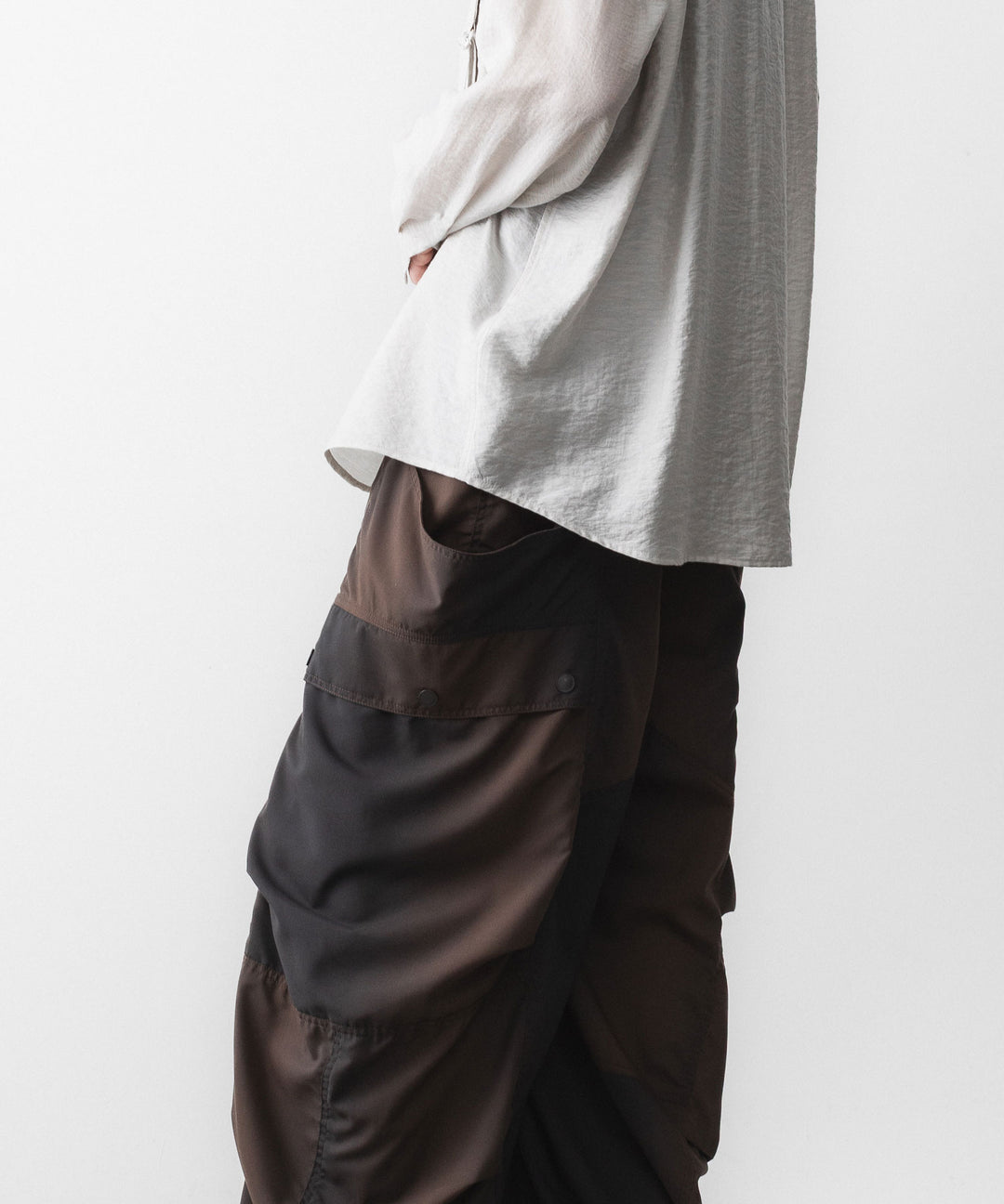 SUBLATIONS-サブレーションズのKIVULI PRINT BANANA CUTTING PANTSのDARK BROWN公式通販サイトsession福岡セレクトショップ