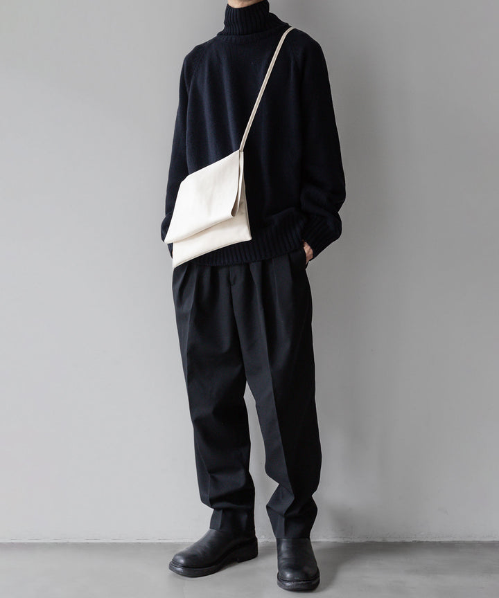stein(シュタイン)の23AWコレクションEX FINE LAMBS LOOSE HIGH NECK KNIT LSのDARK NAVY sessionセッション福岡セレクトショップ 公式通販サイト