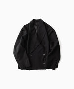 画像をギャラリービューアに読み込む, CODA コーダのBLACK WOOL CUT OFF DOUBLE BREASTED LENTO BLAZERのBLACK 公式通販サイトsession福岡セレクトショップ
