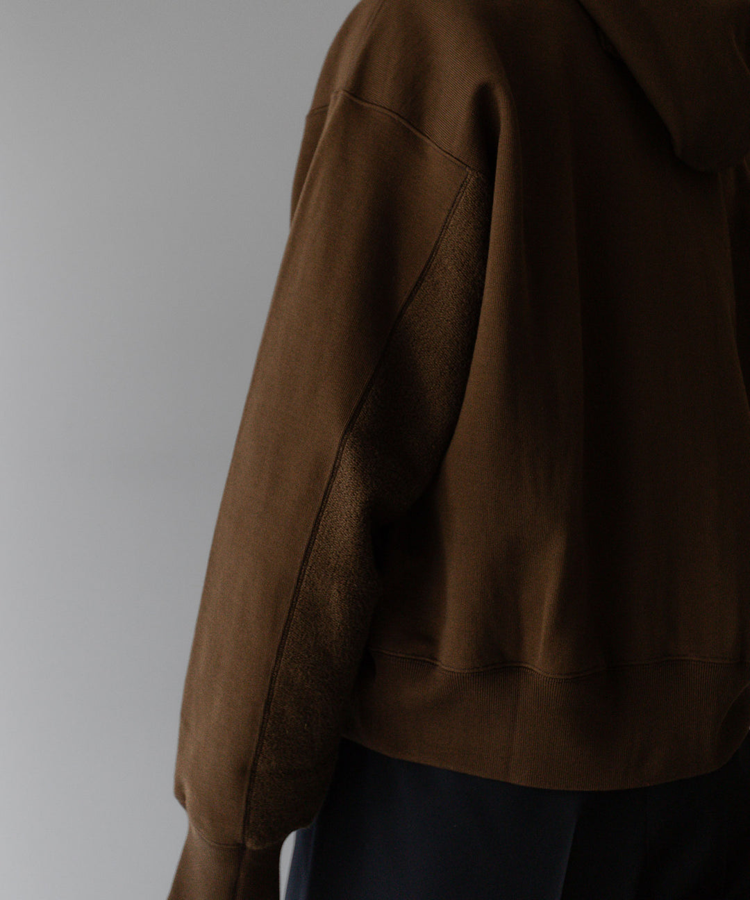stein(シュタイン)の24SSコレクションUNTWISTED YARN SWEAT ZIP UP HOODYのKHAKI BROWN