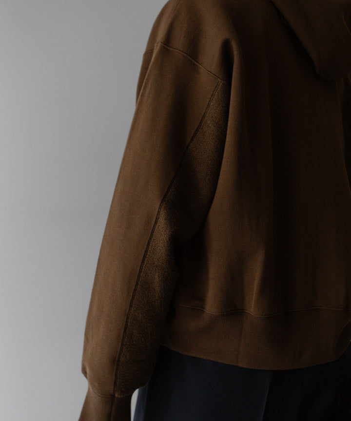 stein(シュタイン)の24SSコレクションUNTWISTED YARN SWEAT ZIP UP HOODYのKHAKI BROWN