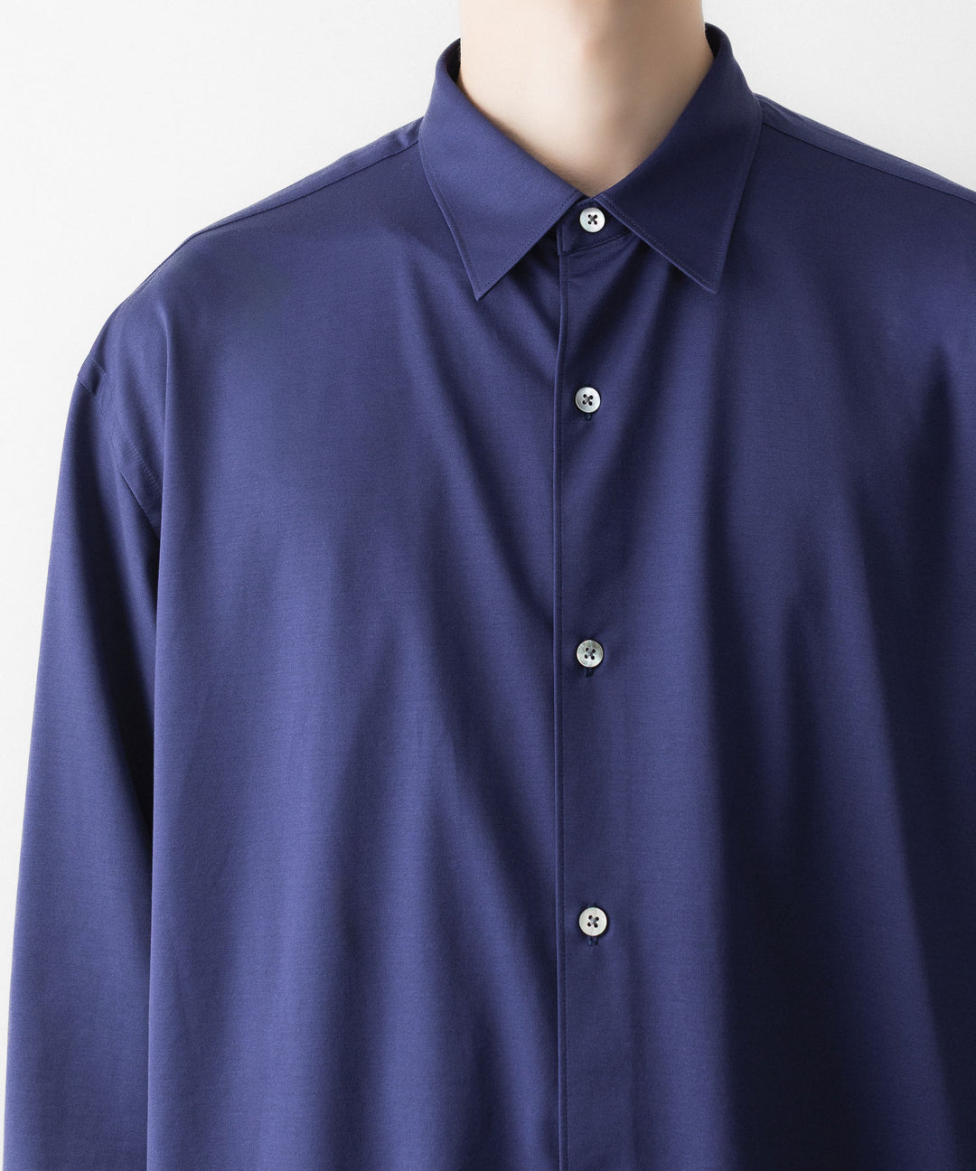 KANEMASA PHIL. カネマサフィルの46G MODEST SHIRTのPURPLE NAVY 公式通販サイトsession福岡セレクトショップ