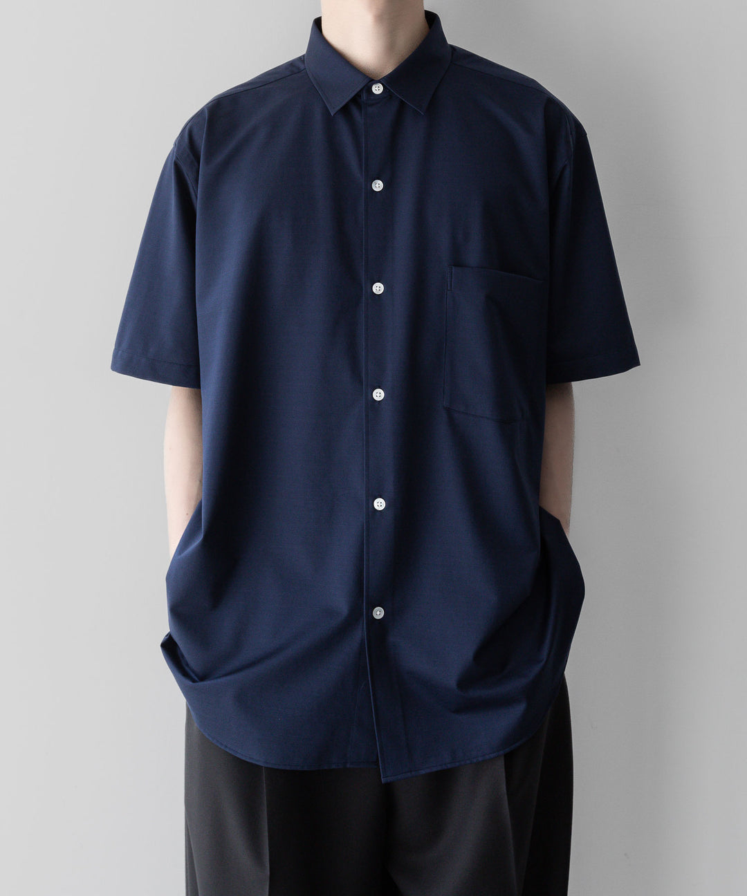 【KANEMASA PHIL.】カネマサフィルの46G ATOMOSPHERE STRIPE SS SHIRT - NAVY 公式通販サイトsession福岡セレクトショップ