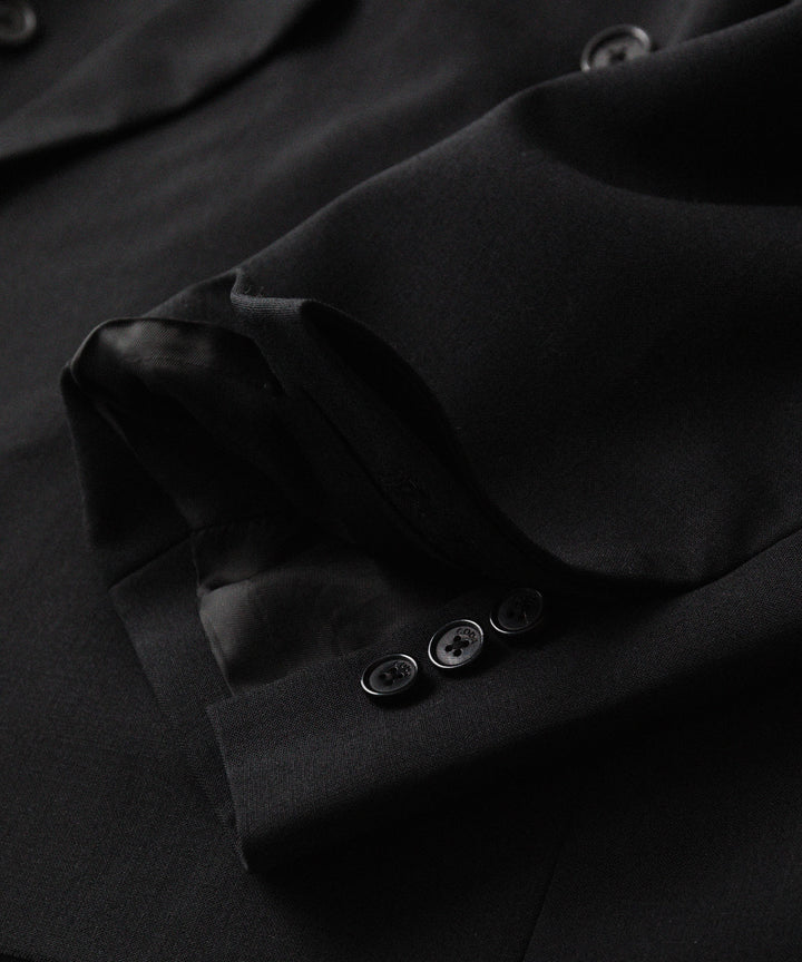 CODA コーダのBLACK WOOL CUT OFF DOUBLE BREASTED LENTO BLAZERのBLACK 公式通販サイトsession福岡セレクトショップ