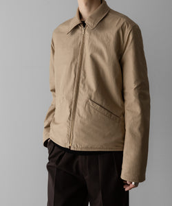 【INTÉRIM】BROWN SHEEPSKIN REVERSIBLE LEATHER JACKET - GOLD ZIP