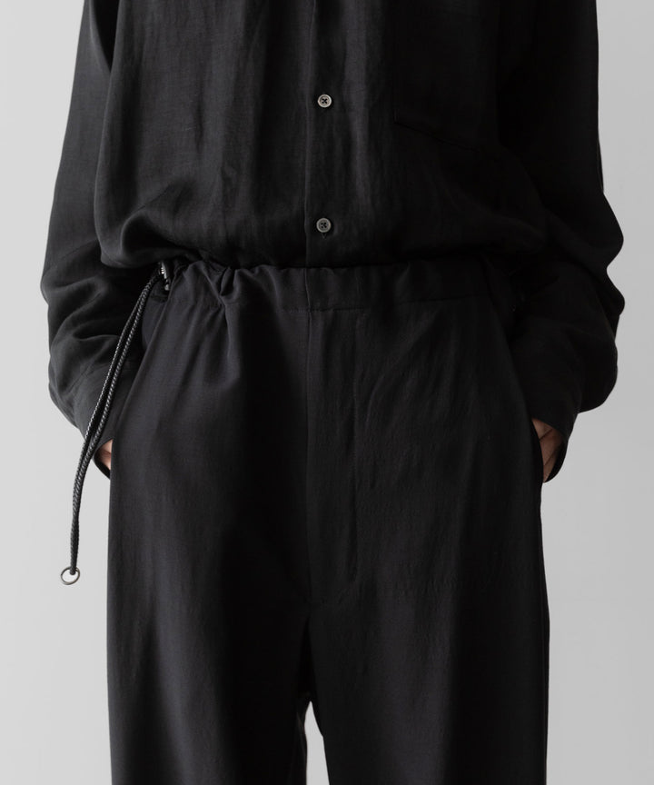 ANTHEM A アンセムエー WOOL RAYON TROPICAL NO-BRAINER PANTSのBLACK 公式通販サイトsession福岡セレクトショップ