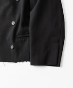 画像をギャラリービューアに読み込む, CODA コーダのBLACK WOOL CUT OFF DOUBLE BREASTED LENTO BLAZERのBLACK 公式通販サイトsession福岡セレクトショップ
