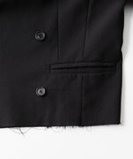 画像をギャラリービューアに読み込む, CODA コーダのBLACK WOOL CUT OFF DOUBLE BREASTED LENTO BLAZERのBLACK 公式通販サイトsession福岡セレクトショップ
