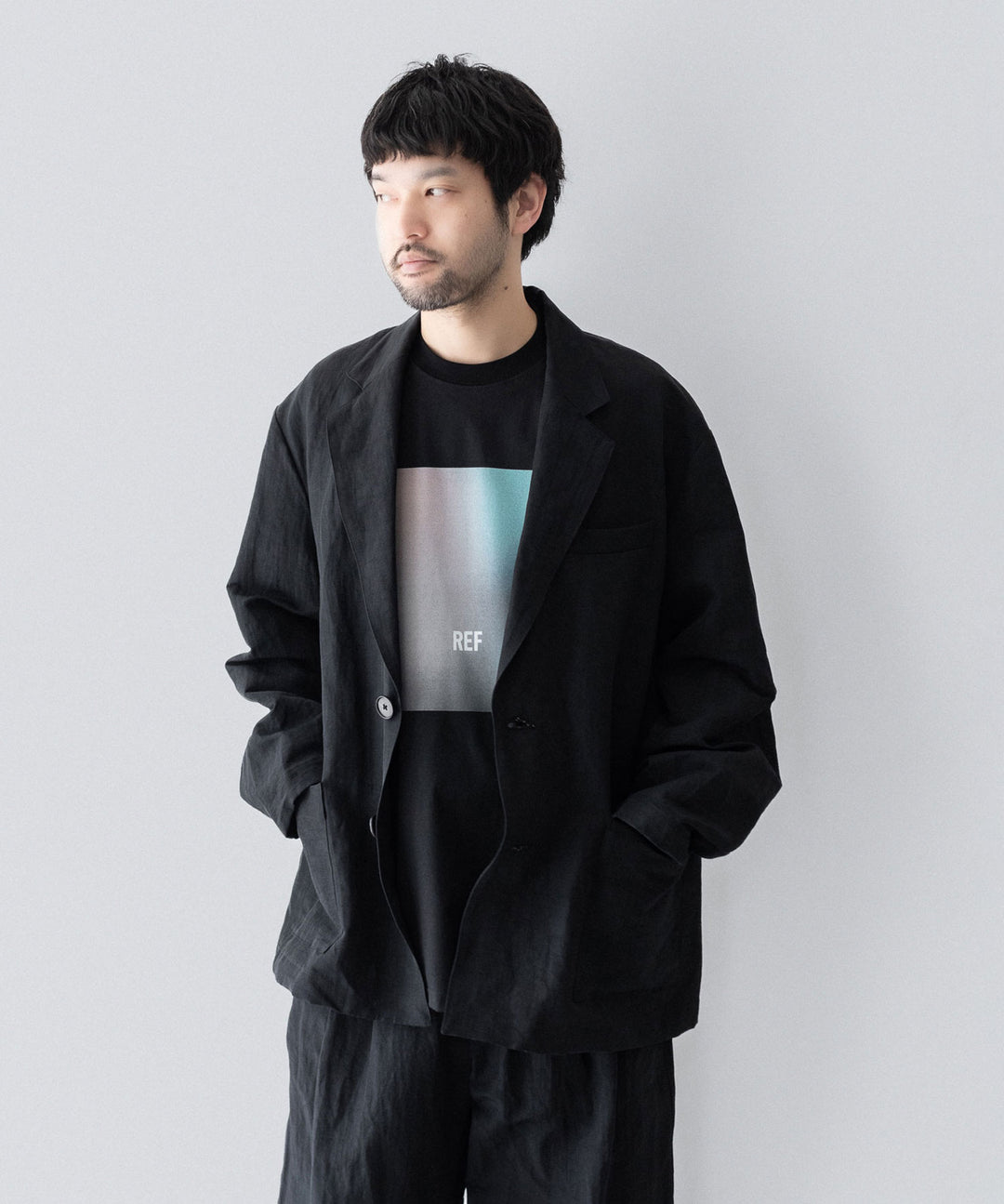 ssstein(シュタイン)のLI/NY POPLIN SINGLE BREASTED JACKET - BLACKの公式通販サイトsession福岡セレクトショップ