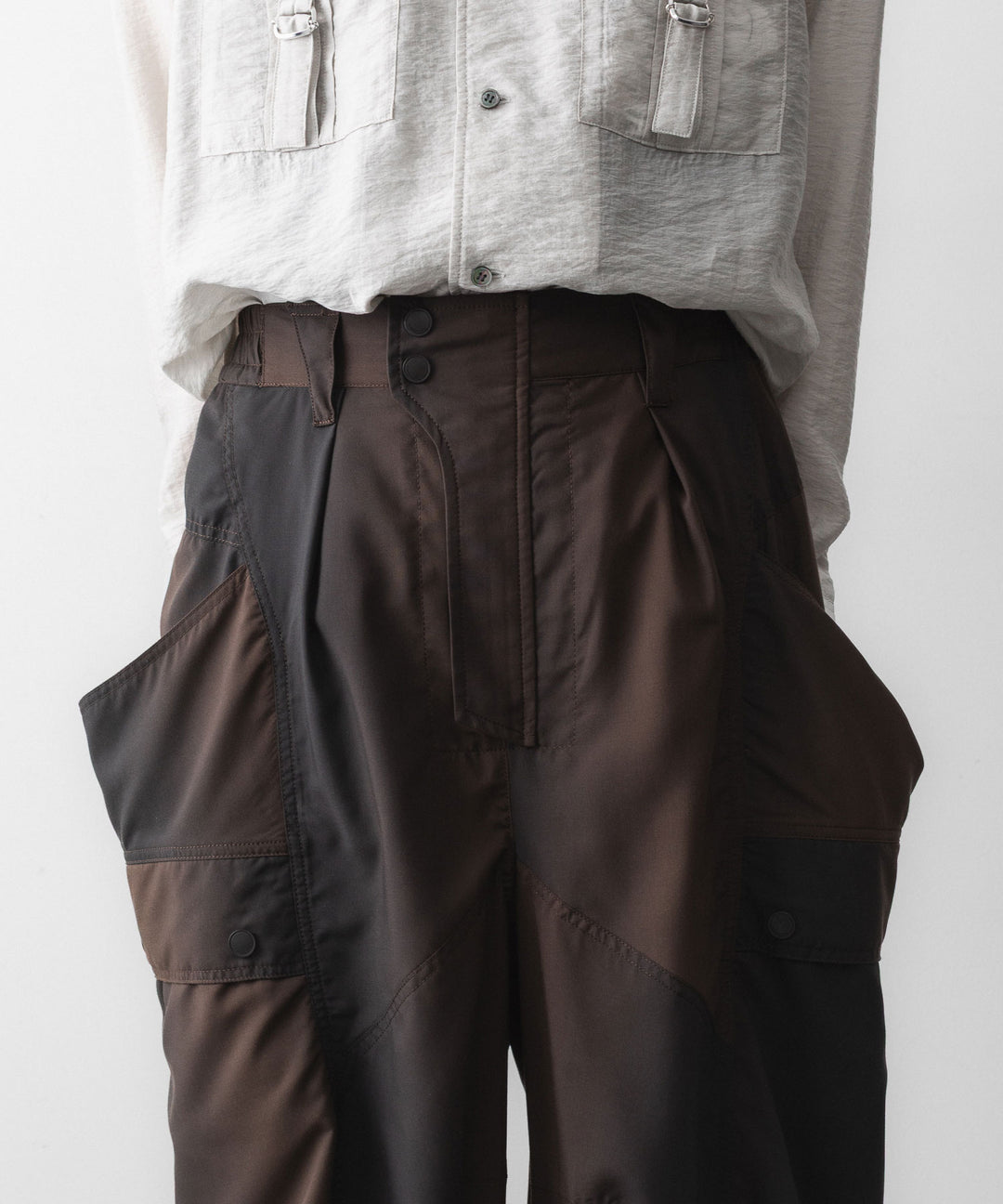 SUBLATIONS-サブレーションズのKIVULI PRINT BANANA CUTTING PANTSのDARK BROWN公式通販サイトsession福岡セレクトショップ