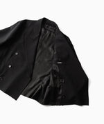 画像をギャラリービューアに読み込む, CODA コーダのBLACK WOOL CUT OFF DOUBLE BREASTED LENTO BLAZERのBLACK 公式通販サイトsession福岡セレクトショップ
