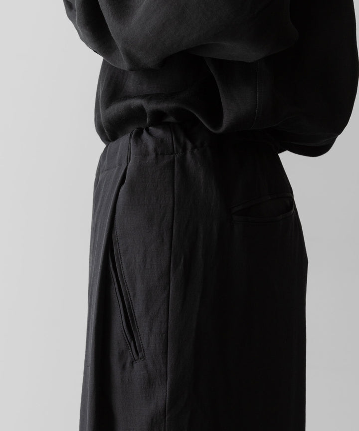 ANTHEM A アンセムエー WOOL RAYON TROPICAL NO-BRAINER PANTSのBLACK 公式通販サイトsession福岡セレクトショップ