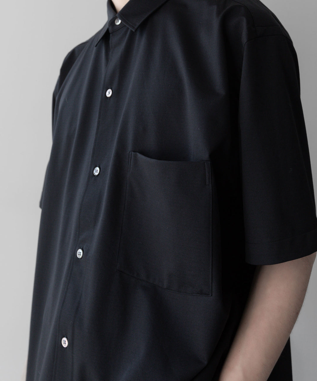 【KANEMASA PHIL.】カネマサフィルの46G ATOMOSPHERE STRIPE SS SHIRT - BLACK 公式通販サイトsession福岡セレクトショップ