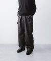 【paratrait】FROG SKIN PANTS - BLACK