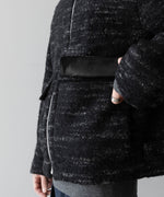 画像をギャラリービューアに読み込む, 【INTÉRIM】DOUBLE FACE HAIRY BABY LAMA WOOL SPORTS JACKET - RAW BLACK
