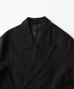 画像をギャラリービューアに読み込む, CODA コーダのBLACK WOOL CUT OFF DOUBLE BREASTED LENTO BLAZERのBLACK 公式通販サイトsession福岡セレクトショップ
