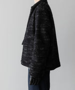 画像をギャラリービューアに読み込む, 【INTÉRIM】DOUBLE FACE HAIRY BABY LAMA WOOL SPORTS JACKET - RAW BLACK
