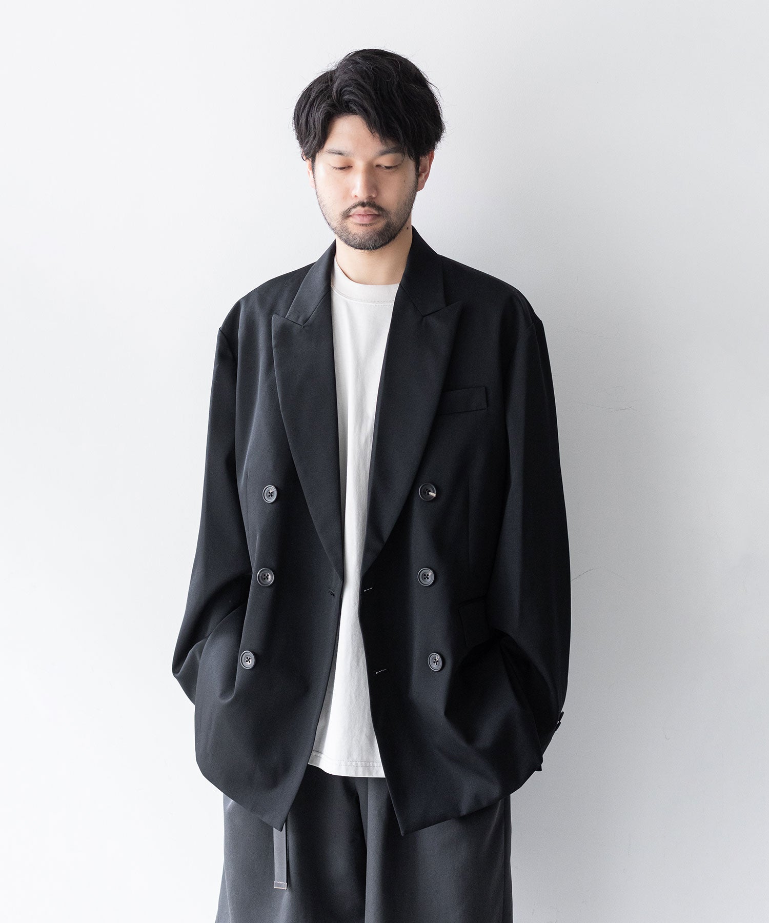 stein 20aw DOUBLE BREASTED JACKET